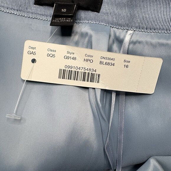 J. Crew Mercantile Ruffle-Front Mini Skirt Light Blue Wool Blend Size 16 New NWT - Picture 4 of 8